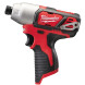 Винтовёрт аккумуляторный ударный Milwaukee M12 BID-0 4933441955 без АКБ