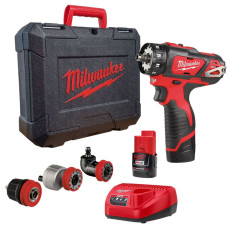Дриль-шуруповерт акумуляторний зі змінними насадками Milwaukee M12 BDDXKIT-202C 4933447836