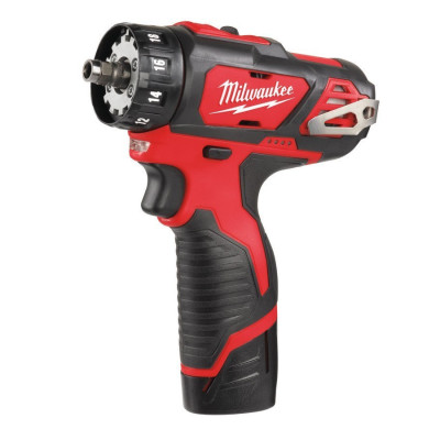 Дриль-шуруповерт акумуляторний зі змінними насадками Milwaukee M12 BDDXKIT-202C 4933447836
