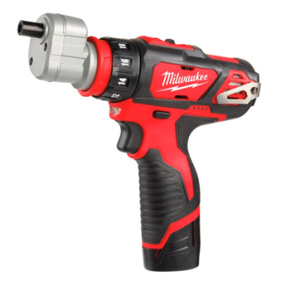 Дриль-шуруповерт акумуляторний зі змінними насадками Milwaukee M12 BDDXKIT-202C 4933447836