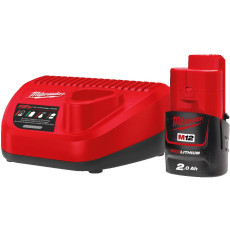 Набір Milwaukee M12 NRG-201 зарядний пристрій 12 В, акумулятор Li-Ion 12 В 2 Аг 4933451900