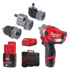 Дрель-шуруповёрт ударная аккумуляторная со сменными насадками Milwaukee M12 FPDXKIT-202X 4933464138