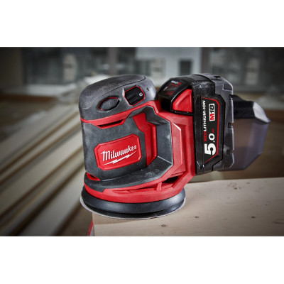 Ексцентрикова шліфмашина акумуляторна Milwaukee M18 BOS125-502B 4933464229