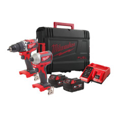 Набір акумуляторних інструментів Milwaukee M18 CBLPP2A-402C 4933464536