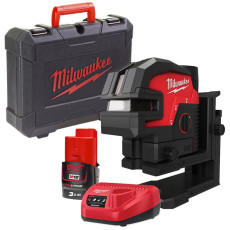 Лазерний нівелір акумуляторний Milwaukee M12 CLL4P-301C 4933479203