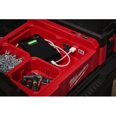 Фонарь светодиодный аккумуляторный/органайзер Milwaukee Packout M12 POAL-0 4933480473 без АКБ