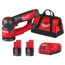 Ексцентрикова шліфмашина акумуляторна Milwaukee M12 FSDR75-202B 4933498233