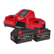 Набір Milwaukee M18 FORGENRG-602 зарядний пристрій 18 В, акумулятори Forge 2 шт Li-Ion 18 В 6 Аг 49334985