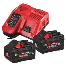 Набір Milwaukee M18 FORGENRG-802 зарядний пристрій 12-18 В, акумулятори Forge 2 шт Li-Ion 18 В 8 Аг 4933498612