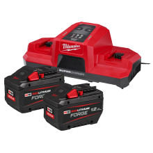 Набір Milwaukee M18 FORGENRG-122DBSC зарядний пристрій 18 В, акумулятори Forge 2 шт Li-Ion 18 В 12 Аг 4933498614
