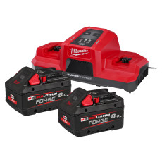 Набор Milwaukee M18 FORGENRG-802 зарядное устройство 18 В, аккумуляторы Forge 2 шт Li-Ion 18 В 8 Ач 4933498616