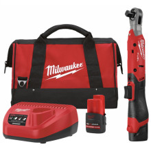 Гайковерт-тріскачка кутовий акумуляторний Milwaukee M12 FIR12G2-252B 4933498940