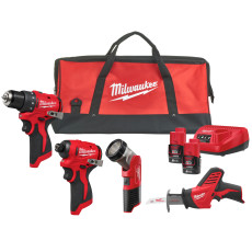 Набір акумуляторних інструментів Milwaukee M12 BLPP4A-202B 4933499693