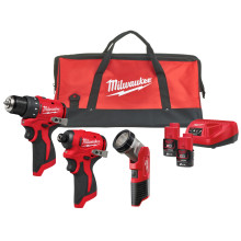 Набор аккумуляторных инструментов Milwaukee M12 BLPP3A-202B 4933499694