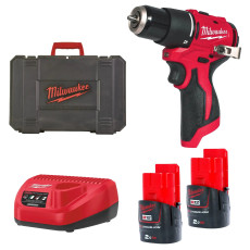 Дрель-шуруповёрт ударная аккумуляторная Milwaukee M12 BLPDRC-202C 4933500422