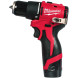 Дрель-шуруповёрт ударная аккумуляторная Milwaukee M12 BLPDRC-202C 4933500422