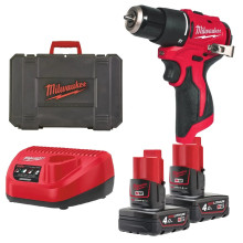 Дрель-шуруповёрт ударная аккумуляторная Milwaukee M12 BLPDRC-402С 4933500424