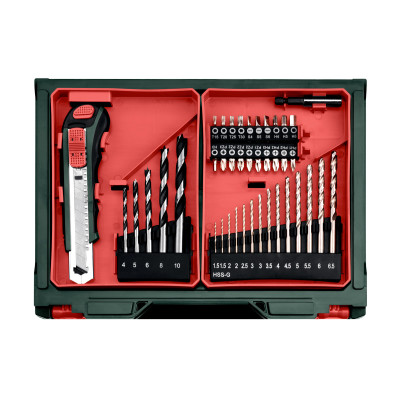Дрель-шуруповерт ударная аккумуляторная Metabo PowerMaxx SB Basic Set 600385710