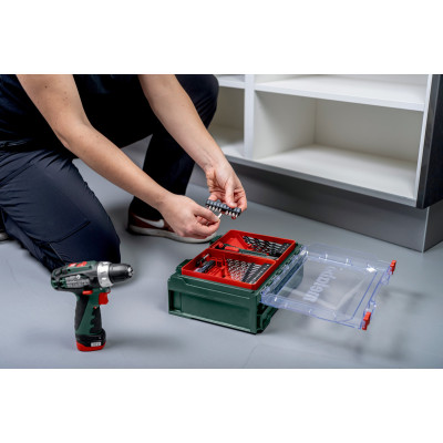 Дрель-шуруповерт ударная аккумуляторная Metabo PowerMaxx SB Basic Set 600385710