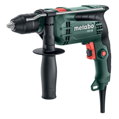 Дрель ударная с набором мастера Metabo SBE 650 SET 600742870