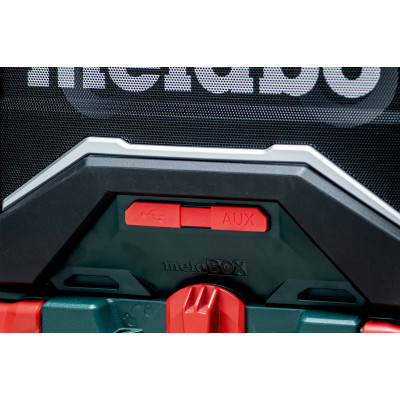 Радиоприёмник с функцией зарядки аккумуляторов Metabo RC 12-18 32W BT DAB+ 600779850 без АКБ