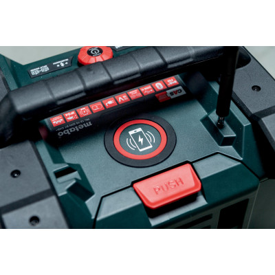 Радиоприёмник с функцией зарядки аккумуляторов Metabo RC 12-18 32W BT DAB+ 600779850 без АКБ