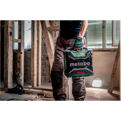 Радиоприёмник с функцией зарядки аккумуляторов Metabo RC 12-18 32W BT DAB+ 600779850 без АКБ