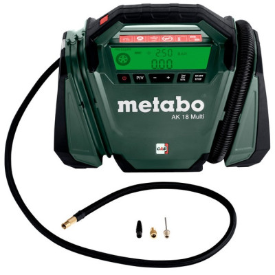 Компресор автомобільний акумуляторний Metabo AK 18 Multi 600794850 без АКБ