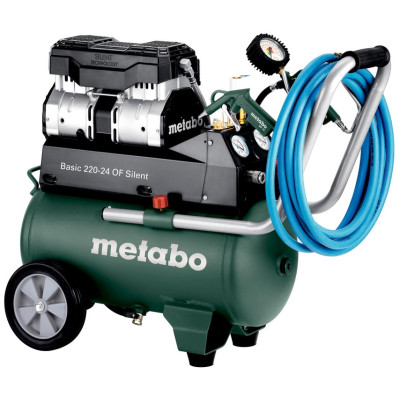 Компресор поршневий безмасляний Metabo Basic 220-24 OF Silent 601593000