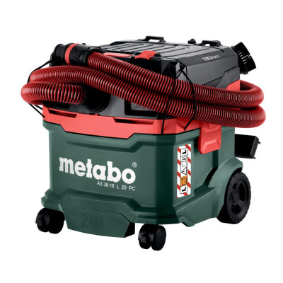 Пылесос аккумуляторный Metabo AS 36-18 L 20 PC 602071850 без АКБ