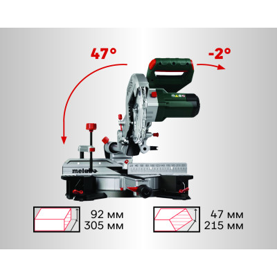 Торцювальна пила Metabo KGS 254 M 613254000