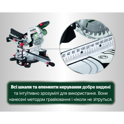 Торцовочная пила аккумуляторная Metabo KGS 18 LTX BL 216 614216850 без АКБ