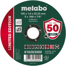 Круг відрізний по нержавіючій сталі Metabo Inox TF 41 125х22.23х1 мм 616263000
