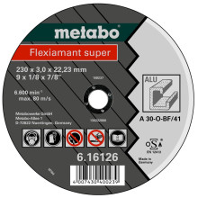 Круг відрізний по алюмінію Metabo Flexiamant Super TF 42 115х22.23х2.5 мм 616751000