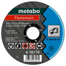 Круг відрізний по металу Metabo Flexiamant TF 41 115х22.23х2.5 мм 616770000