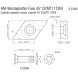 Твердосплавные поворотные резальные пластины 10 шт Metabo фаска 45° ISO DCMT 11 T 304 623560000