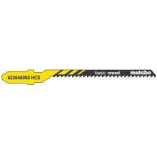 Полотна по дереву для лобзика 25 шт Metabo HCS Basic Wood 51х2 мм T 119 BO 623605000