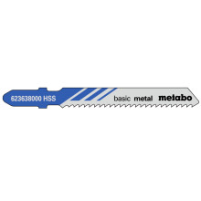 Полотна по металу для лобзика 25 шт Metabo HSS Basic Metal 51х1 мм T 118 B 623618000