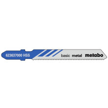 Полотна по металу для лобзика 25 шт Metabo HSS Basic Metal 51х1.2 мм T 118 A 623692000