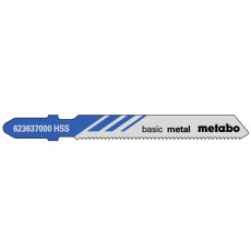 Полотна по металу для лобзика 25 шт Metabo HSS Basic Metal 51х1.2 мм T 118 A 623692000