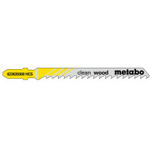 Полотна по дереву для лобзика 100 шт Metabo HCS Clean Wood 74х4 мм T 101 D 623704000