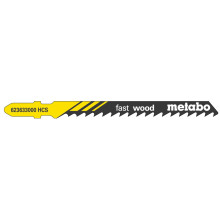Полотна по дереву для лобзика 100 шт Metabo HCS Fast Wood 74х4 мм T 144 D 623712000