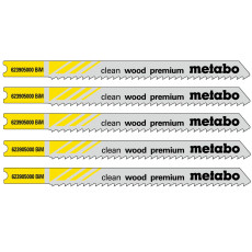 Полотна по дереву для лобзика 5 шт Metabo BiM Clean Wood Premium 82х2.5 мм U 101 BF 623905000