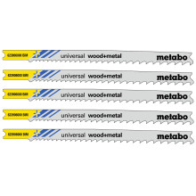 Полотна універсальні для лобзика 5 шт Metabo BiM Universal Wood + Metal 107х2.4-5 мм U 345 XF 623906000