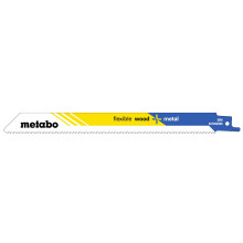 Полотна універсальні для шабельної пили 200 шт Metabo Flexible Wood + Metal 200х0.9 мм 10 TPI S 1022 HF 625497000