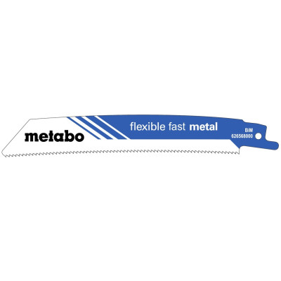 Полотна по металу для шабельної пили 5 шт Metabo Flexible Fast Metal 150х1.6 мм 14 TPI 626568000