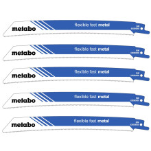 Полотна по металу для шабельної пили 5 шт Metabo Flexible Fast Metal 225х0.9 мм 14 TPI 626569000