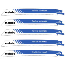 Полотна по металу для шабельної пили 5 шт Metabo Flexible Fast Metal 225х0.9 мм 14 TPI 626569000