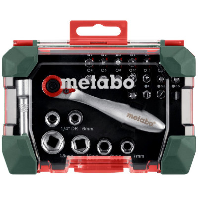 Набор бит и головок Metabo Promotion 26 шт 626701000