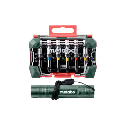 Набір біт 29 шт з ліхтариком Metabo 626721000